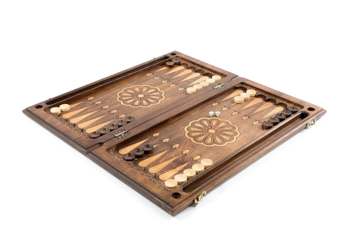 Plateau Backgammon Loup Pions