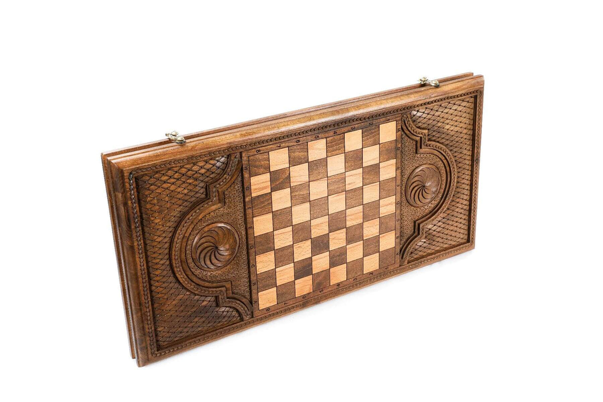 Plateau de Backgammon de Luxe Damier