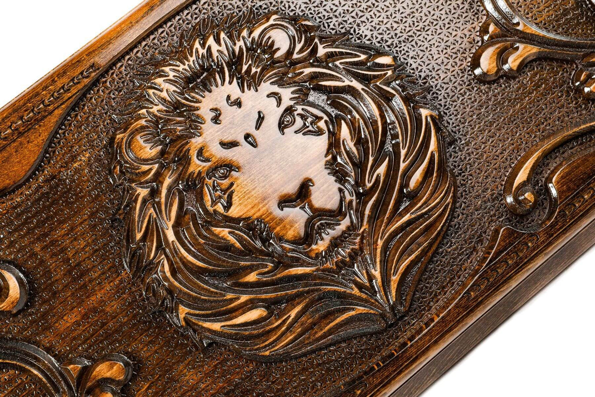 Plateau de Backgammon en Marqueterie en Bois