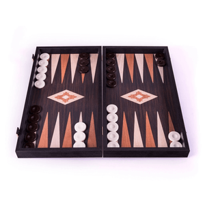 Plateau de Backgammon <br>Noir en Bois de Wengé