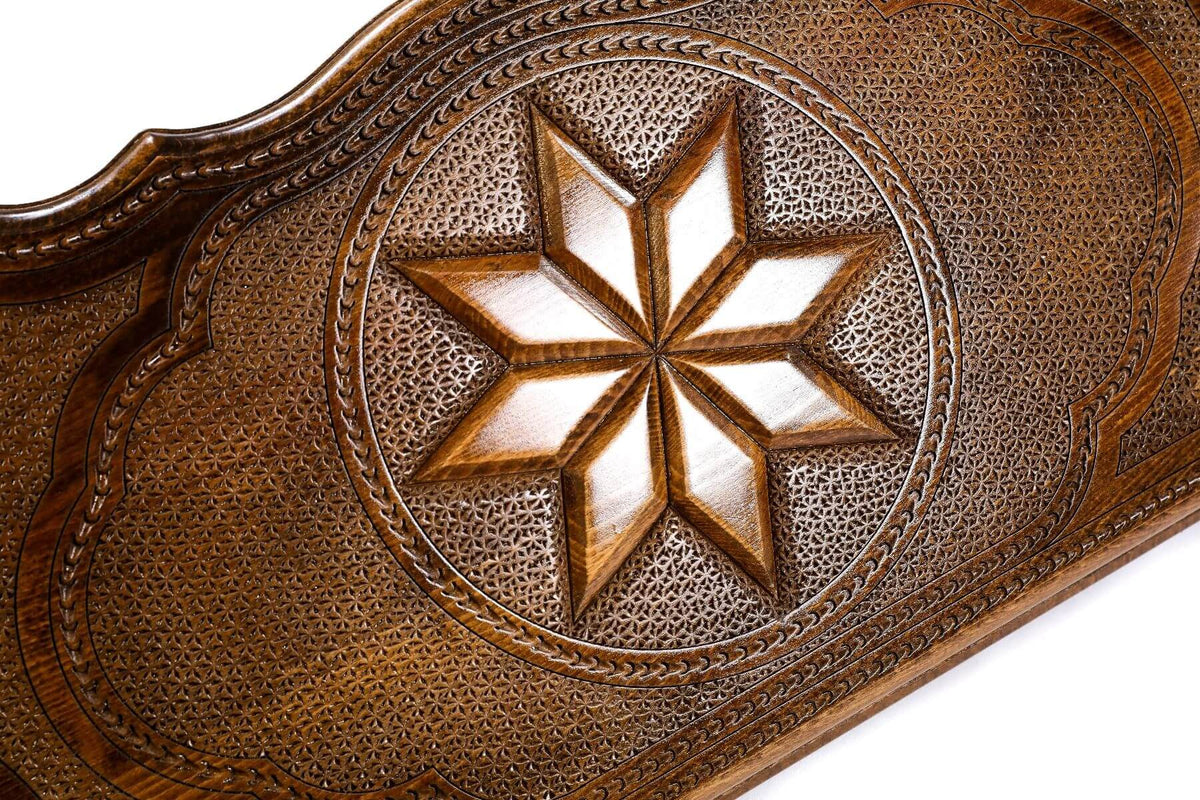 Plateau de Backgammon Octagramme en Bois