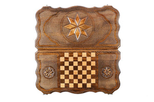 Plateau de Backgammon Octagramme Damier