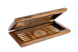 Plateau de Backgammon Oriental en Bois de Hêtre