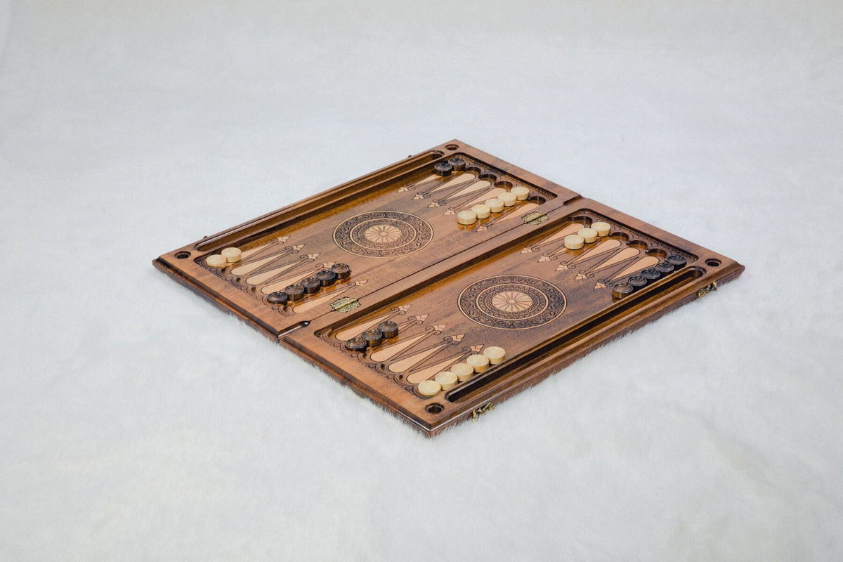 Plateau de Backgammon en Bois de Hêtre