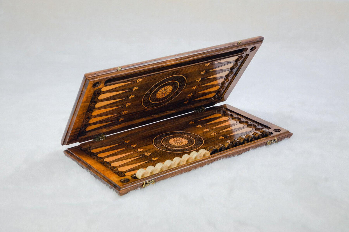 Plateau de Backgammon en Bois