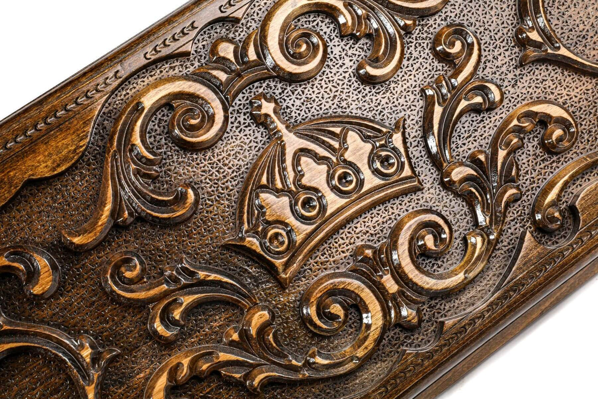 Plateau de Backgammon Rococo Hêtre