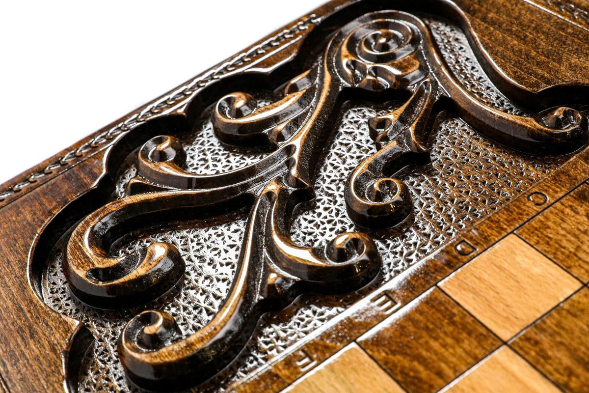 Plateau de Backgammon Rococo à Motifs