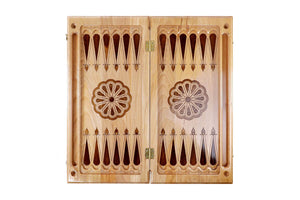 Plateau de Backgammon Roue du Soleil Pliable