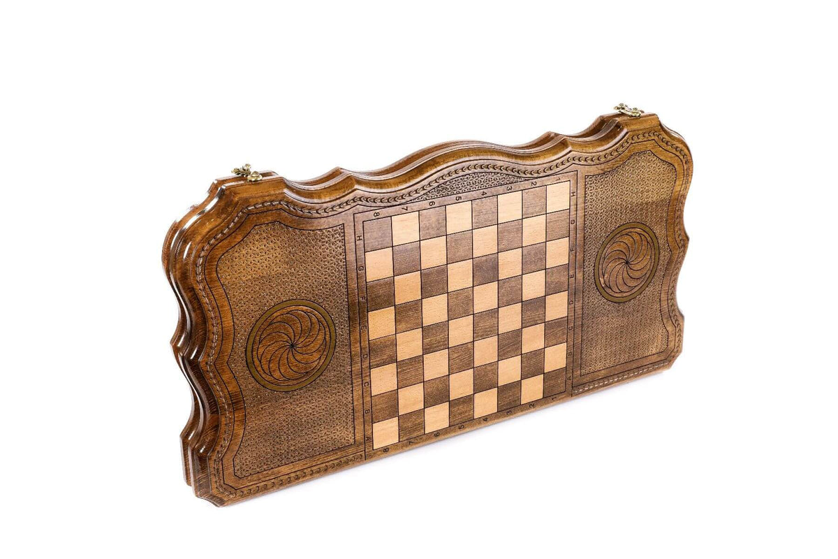 Plateau de Backgammon Roue de l'Eternité Fermé