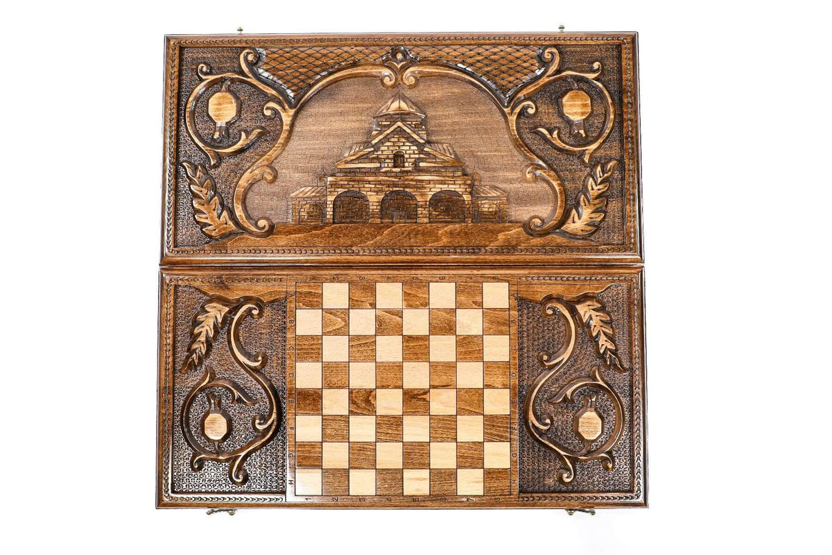 Plateau de Backgammon Église St. Gayané Ouvert