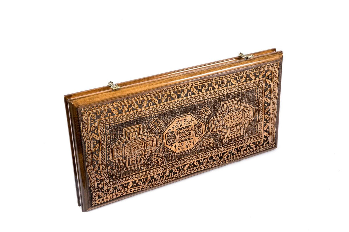 Plateau de Backgammon Tapis Hêtre