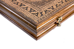 Plateau de Backgammon Tapis Serrure