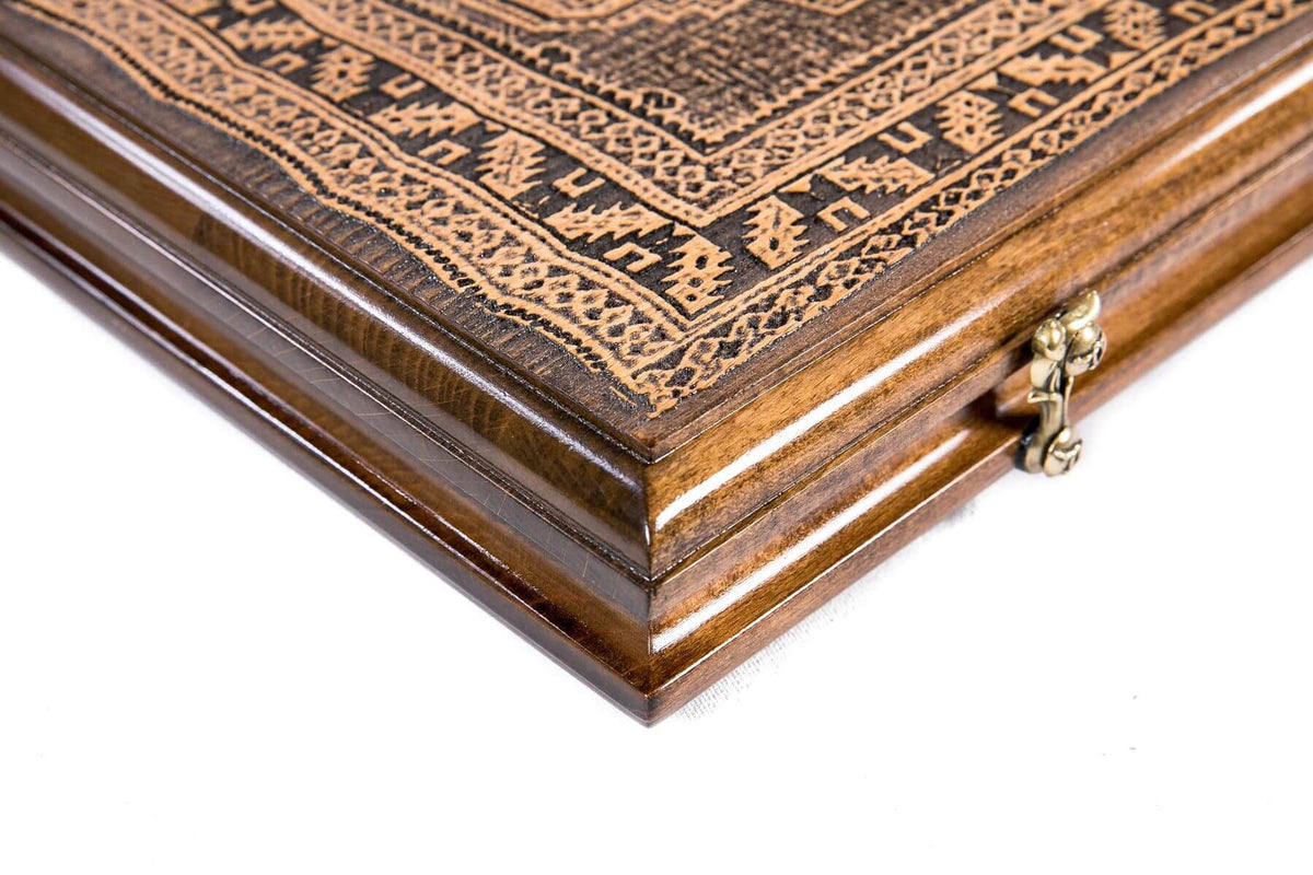 Plateau de Backgammon Tapis Serrure