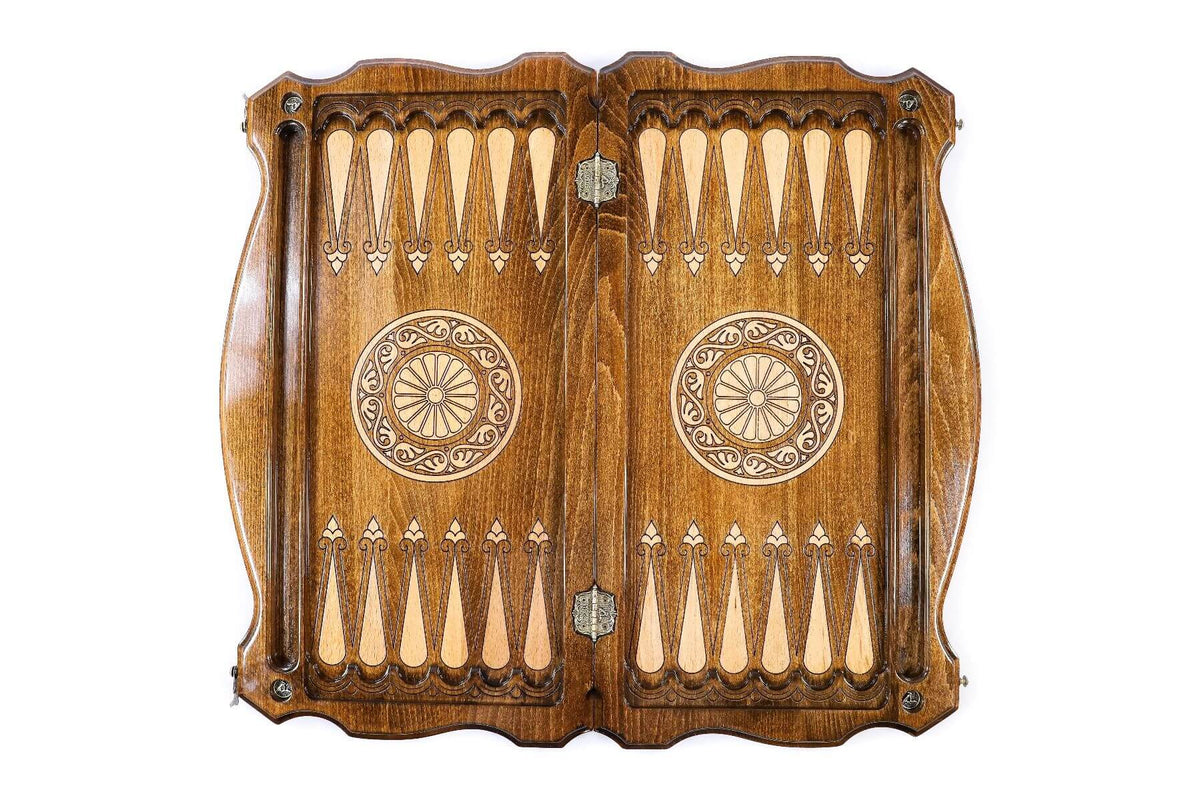Plateau de Backgammon Vardan Mamikonyan Pions Blancs