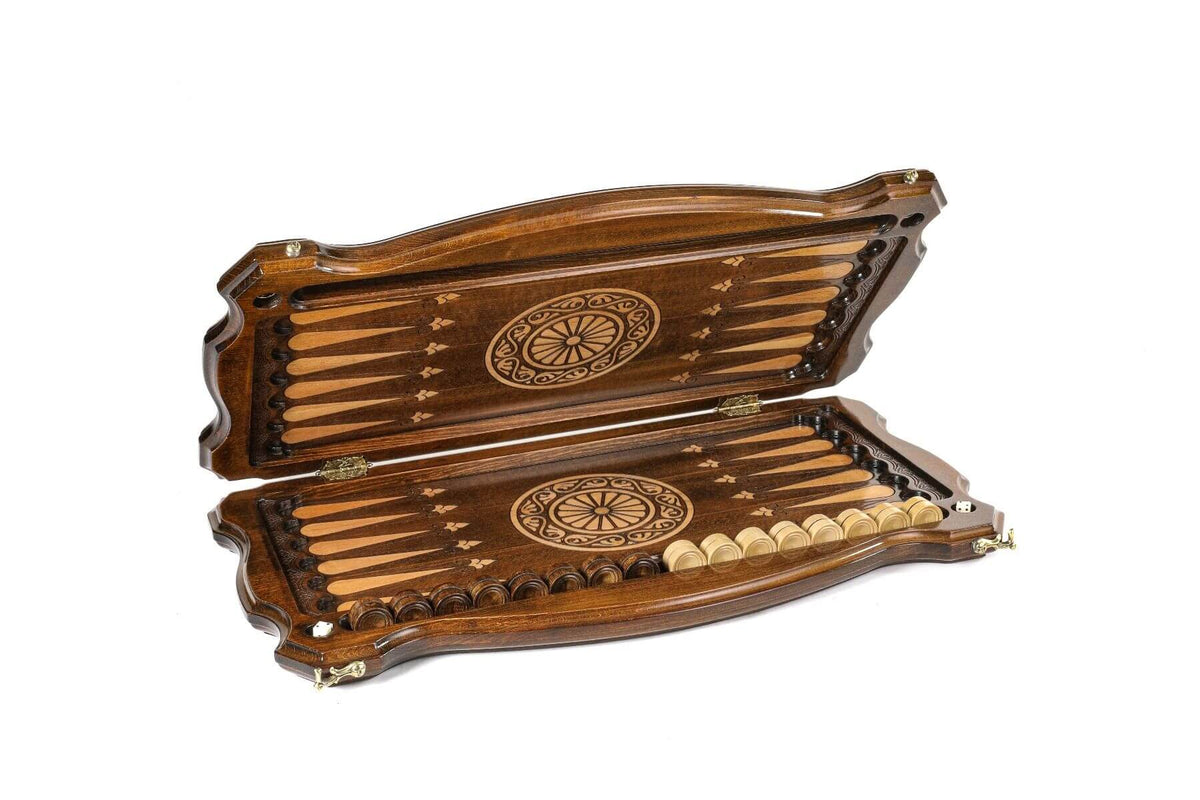 Plateau de Jeu Backgammon en Bois