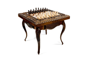 Table d'Echecs de Luxe en Bois