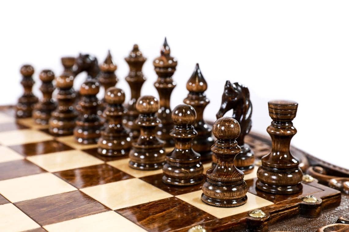 Table d'Échecs <br>avec Tiroir de Rangement