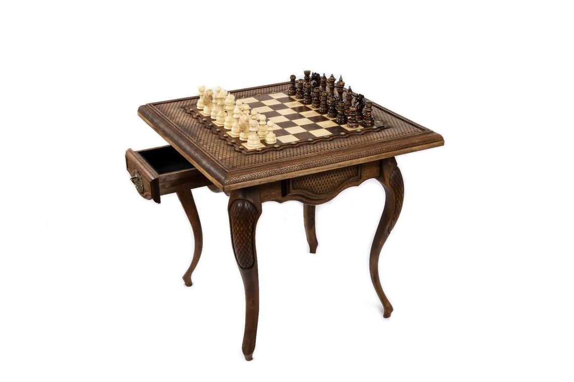 Table d'Échecs <br>en Bois de Hêtre