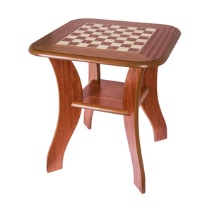 table echecs design acajou