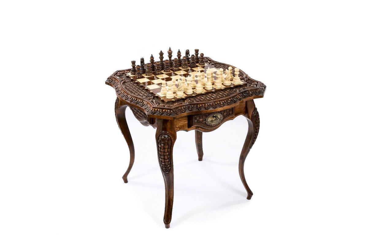 Table Echiquier en Bois