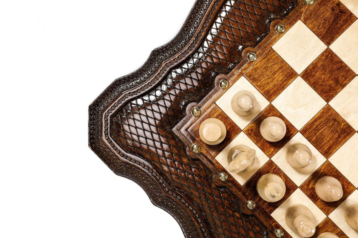 Table Jeu d'Échecs <br>en Bois