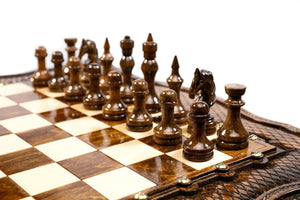 Table Jeu d'Échecs <br>en Bois