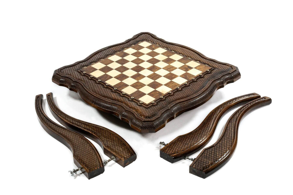 Table Jeu d'Échecs <br>en Bois