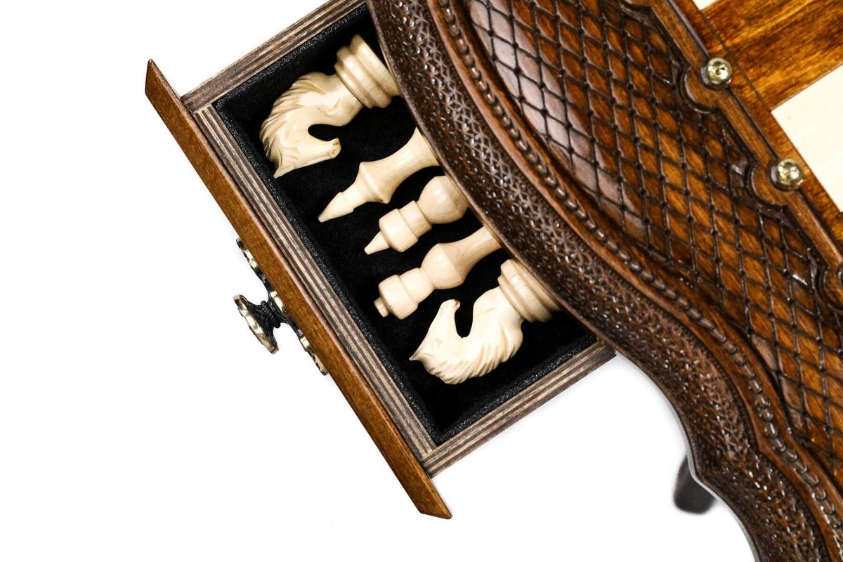 Table Jeu d'Échecs <br>en Bois