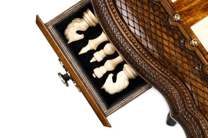 Table Jeu d'Échecs <br>en Bois