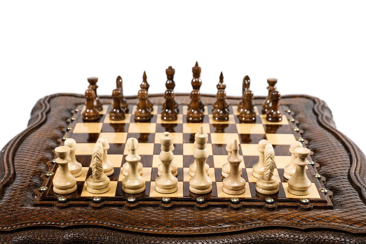 Table Jeu d'Échecs <br>en Bois
