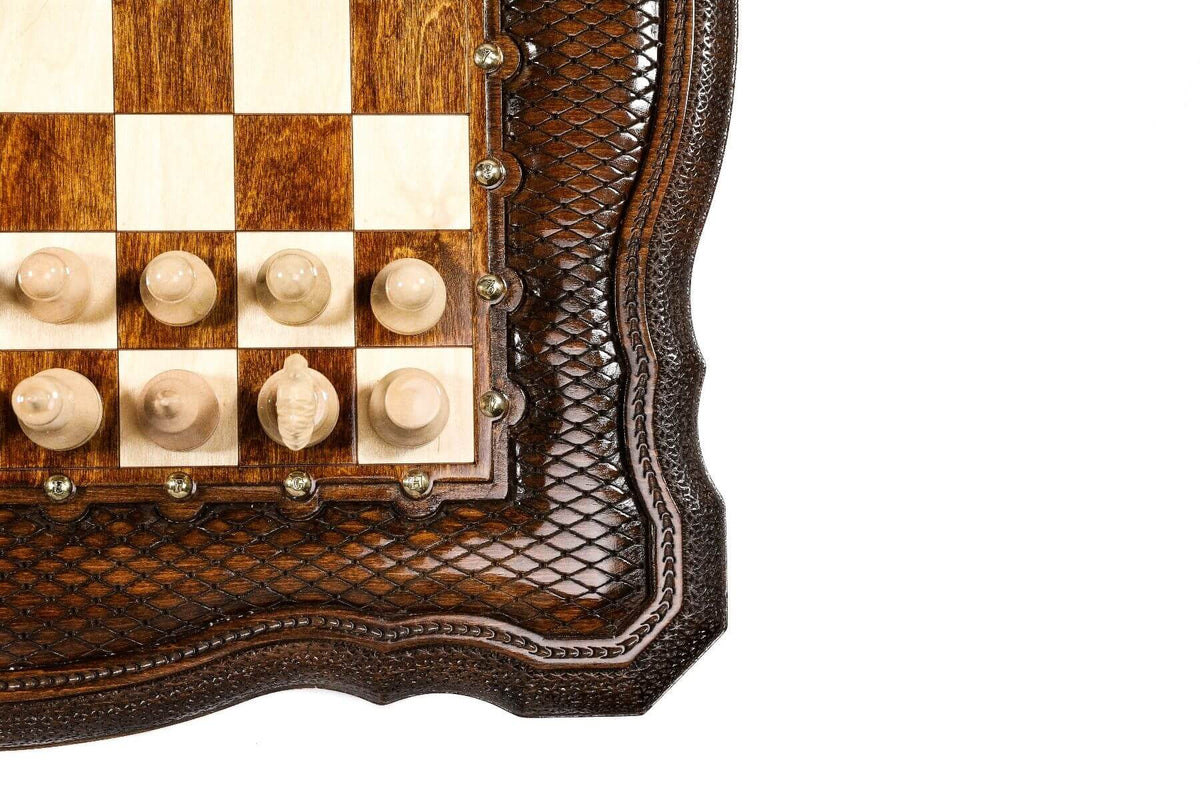 Table Jeu d'Échecs <br>en Bois