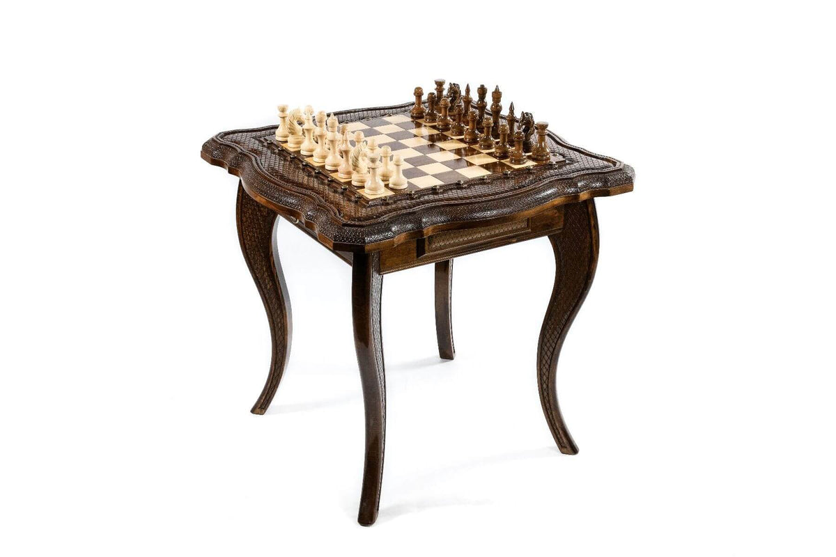 Table Jeu d'Échecs <br>en Bois
