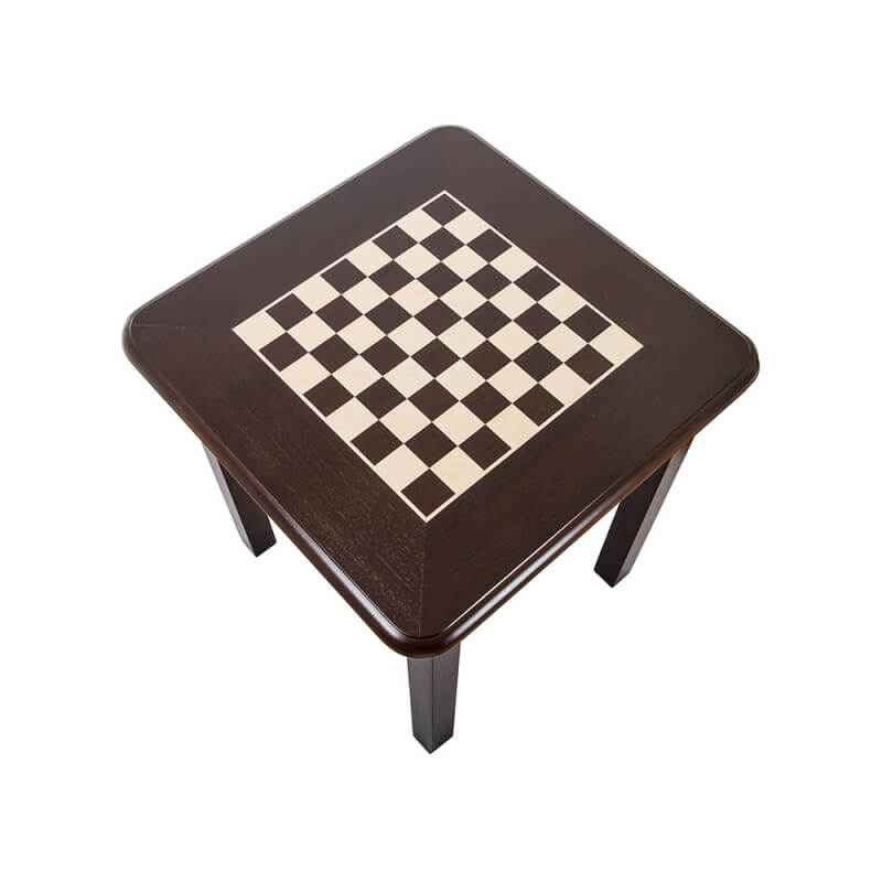 table pour echecs marqueterie
